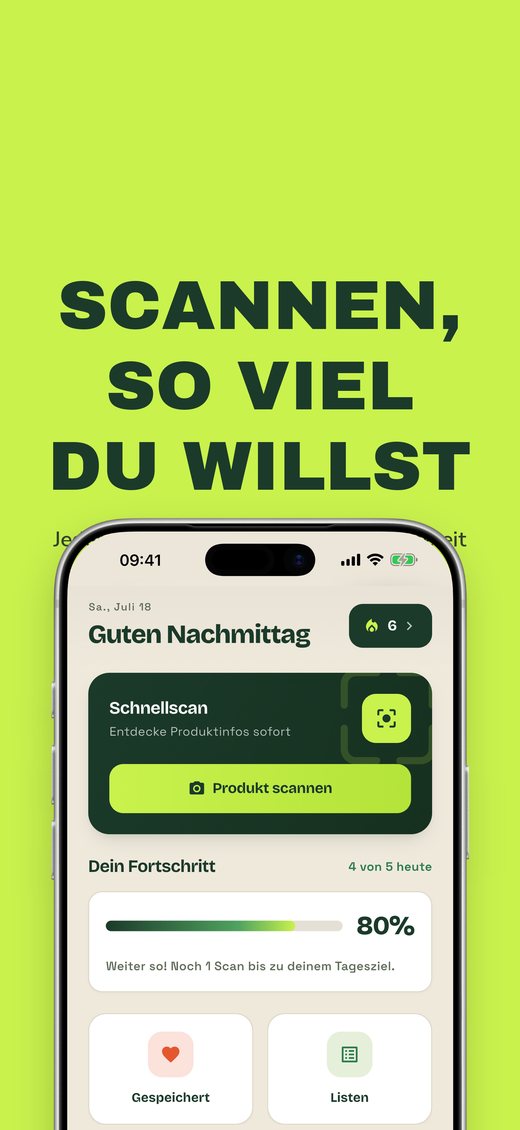 SCANNEN, SO VIEL DU WILLST