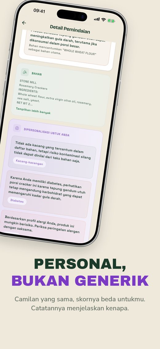 PERSONAL, BUKAN GENERIK