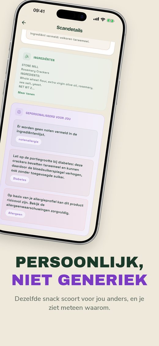 PERSOONLIJK, NIET GENERIEK