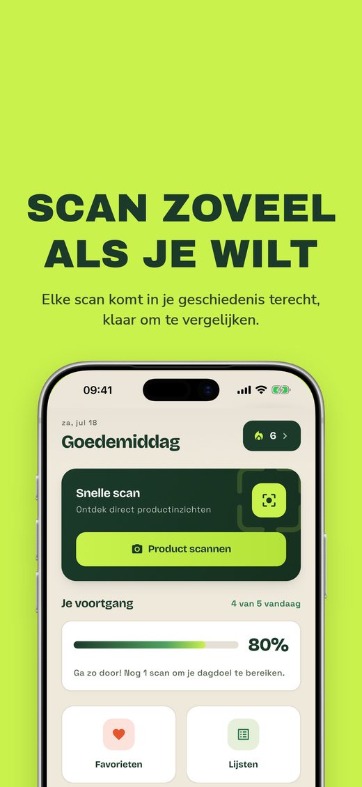 SCAN ZOVEEL ALS JE WILT