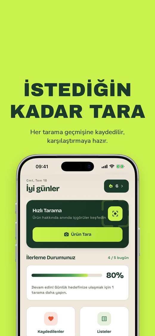 İSTEDİĞİN KADAR TARA